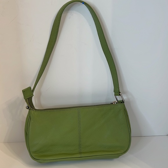 WILSON LEATHER VINTAGE GREEN HAND BAG - Picture 3 of 14